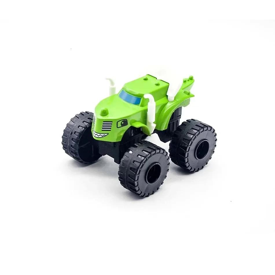 6Pcs Blaze Monster Racing Car Diecast Plaything Set Russia Miracle Crusher Truck Vehicle Transformation Toys For Kids Best Gifts