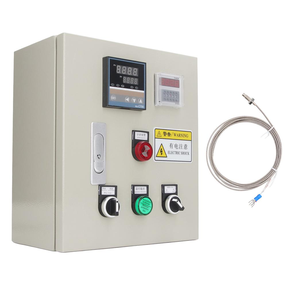 PID Temperature Controller 7.5KW High Accuracy Digital Tube Display Thermostatic Control Box with Thermocouple AC 380V