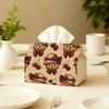 1pc Cute Bear Tissue Box with Adorable Teddy Bear Design - Compact Tissue Holder for Christmas Tree Topper, Living Room - Tissue Dispenser for Tissues