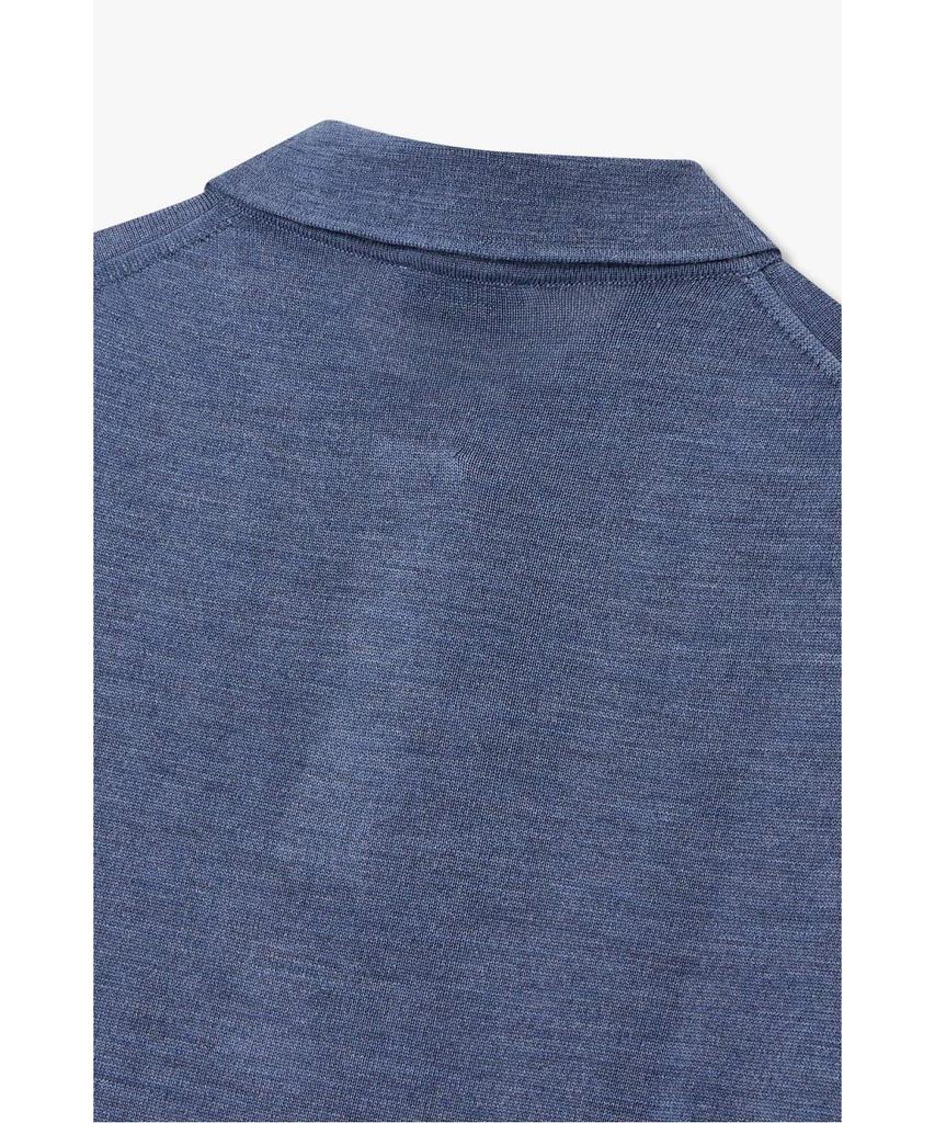 MAN ON THE BOON [Morgano] Polo Sweater_Melange Blue 4715313905