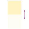 Blackout Roller Blind Yellow 75 x 150 cm Fabric Width 70.7 cm Polyester