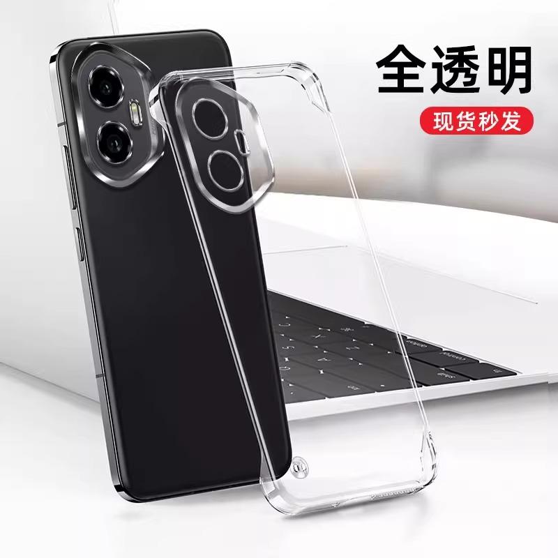 Applicable To Honor 111pro Mobile Phone Case Electroplating Transparent Borderless Honor 111 Ultra-thin Anti-drop Protective Case Hard Por