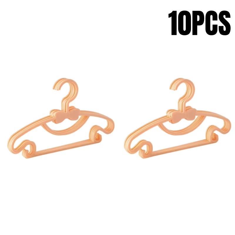 5-50pcs Baby Hangers Plastic Kids Clothes Storage Hanger Portable Cute Non-Slip Hangers Wardrobe Towel Clothing Storage Tools