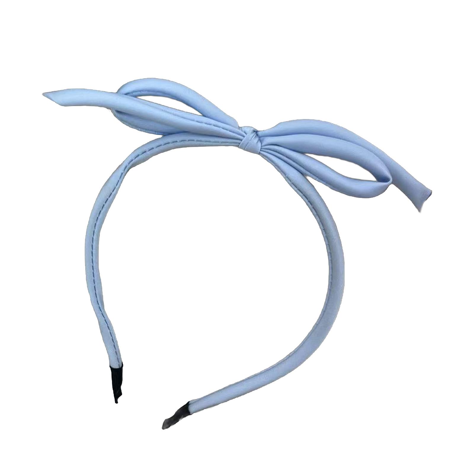 

Милая заколка для волос с боковой челкой, повязка на голову с бантом, модные головные уборы, повседневный головной убор, надежно удерживающий пряди волос 2 синий