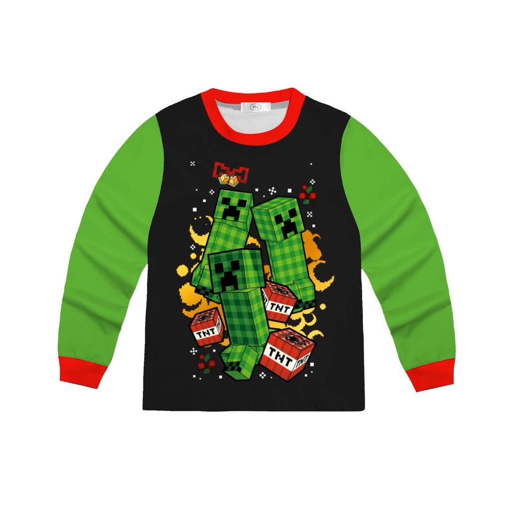 Children's Minecraft Long Sleeve Home Wear Set