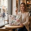 Vintage Floral Casual Shoulder Tote Bag for Daily Commute Shopping