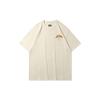 Li Ning Badfive Anti-Five Series Youth Not Entering Sichuan Theme Printed Round Neck Short Sleeve T-Shirt Men Tops Cloud-Apricot AHSR561-2
