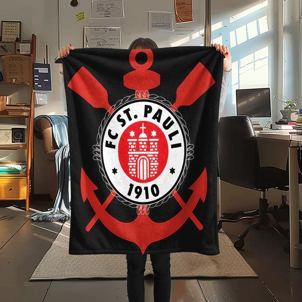 St. Pauli poster FlAannel Blanket, High quality Comfortable for All Seasons, Home Decor, Warmth and Comfort