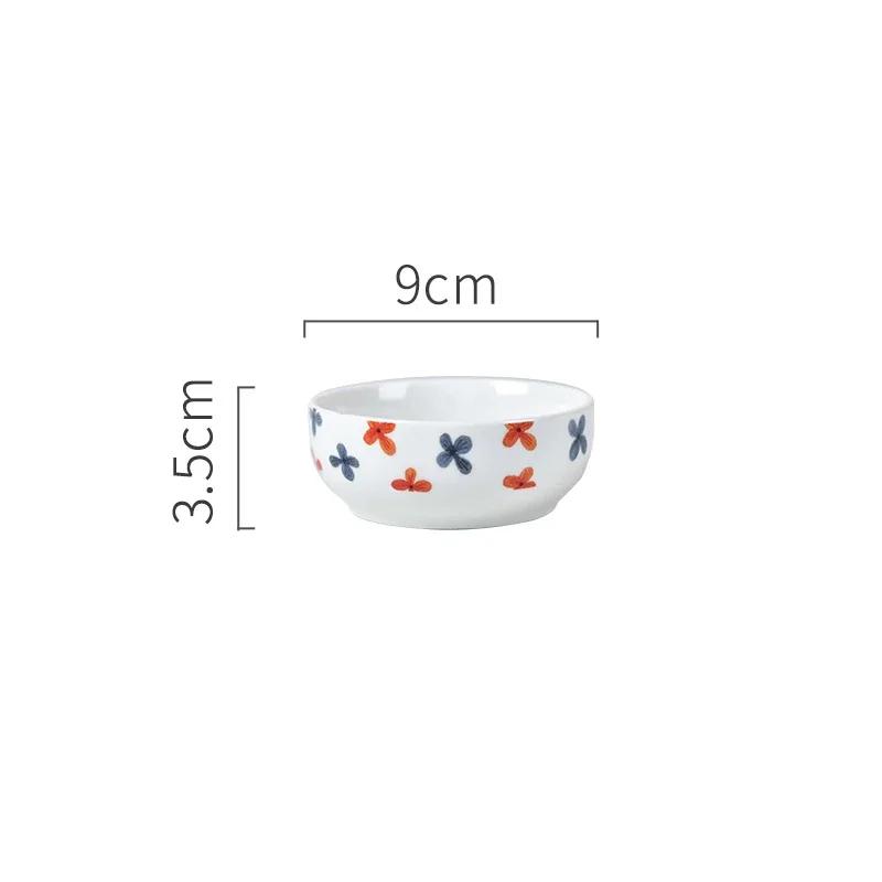 Retro Small Flowers Ceramic Plate Light Luxury Hotel Restaurant Steak Pasta Plates Exquisite Home Delicious Dishes Soup Bowl
