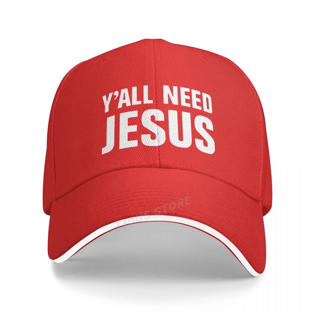 Y'all Need Jesus Letter Printed Baseball Cap Fashion Men Women Trucker Hat Casquette Snapback Gorras Boinas Hats