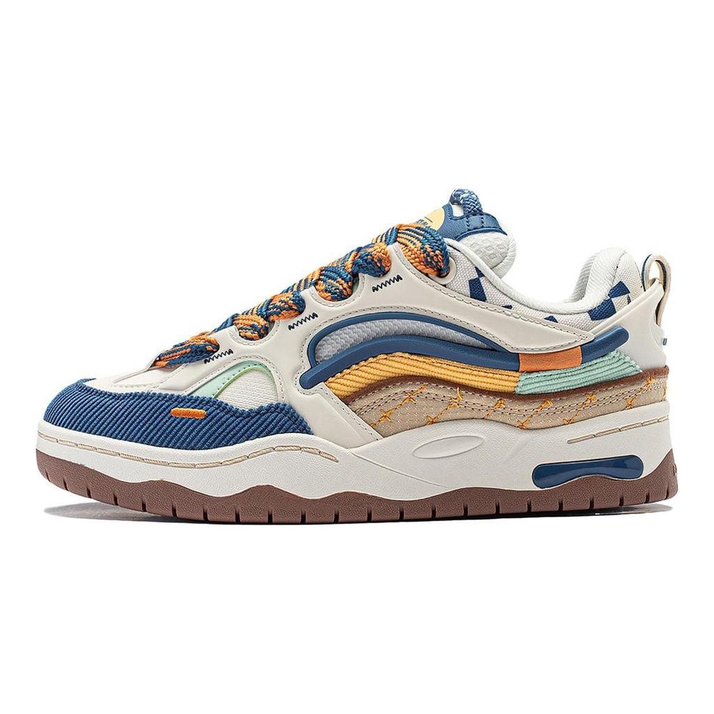 Li Ning CF Tracing, Reputazione Comode E Traspiranti Ammortizzazione, Resistenti All'Usura Scarpe Basse Casual Uomo Ecrù AGCT329-4
