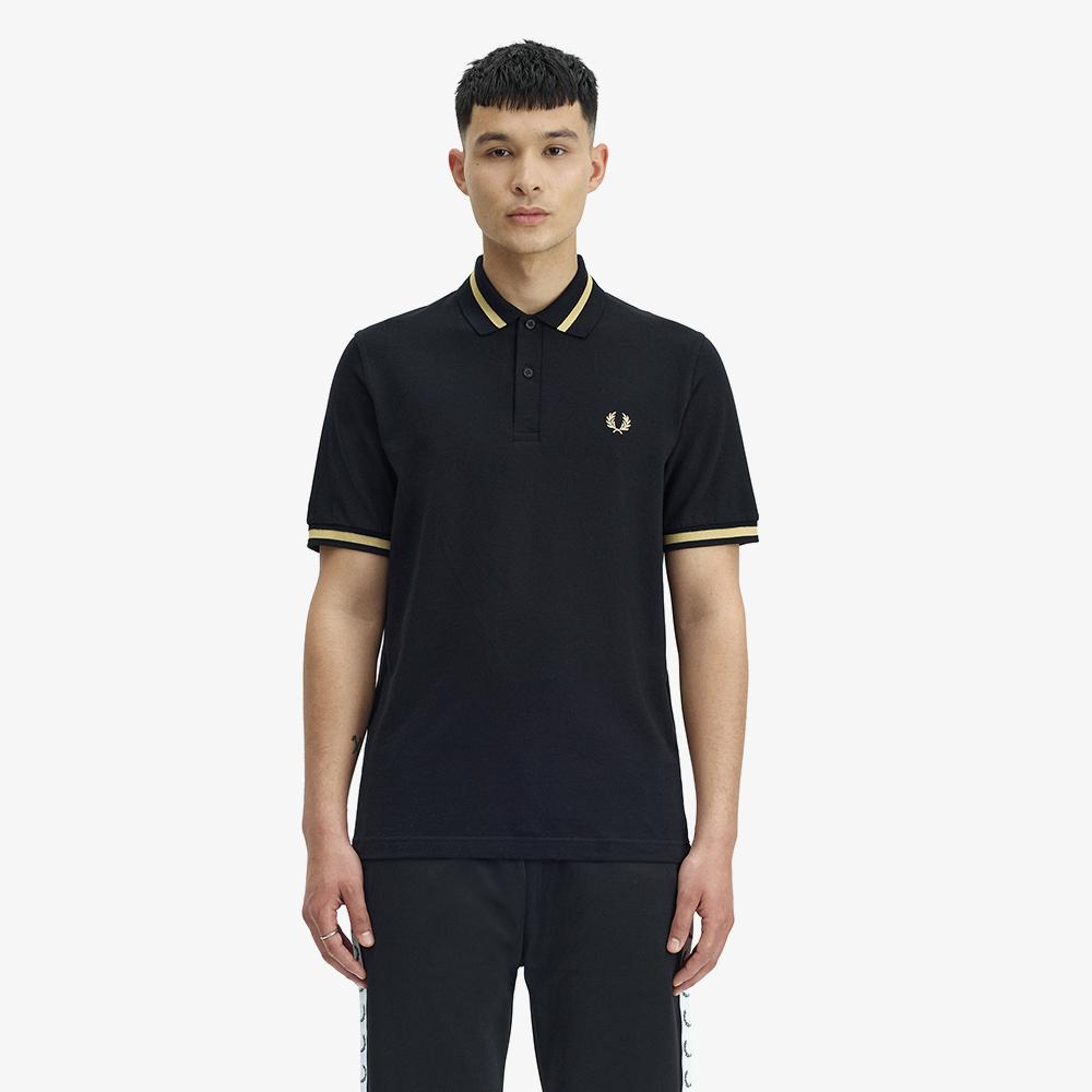 Fred Perry [M2] Single Tip Fred Perry Shirt - Black/Champagne Afpm2G90002-157