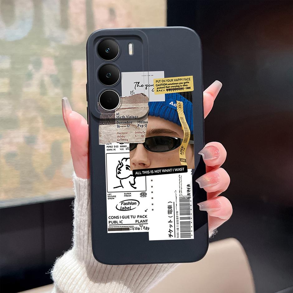 For Realme C71 C73 C75 C75x Phone Case Fashion Cartoon Sweet Girl Soft Silicone Anti Scratch Protective Bumper Back Cover Fundas