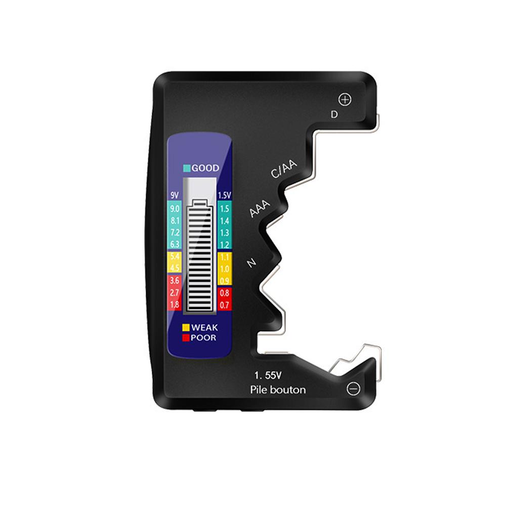 

Digital Battery Tester LCD Display AA/AAA/9V/1.5V Button Cell Battery Capacity Check Detector Capacitance Diagnostic Tool чёрный