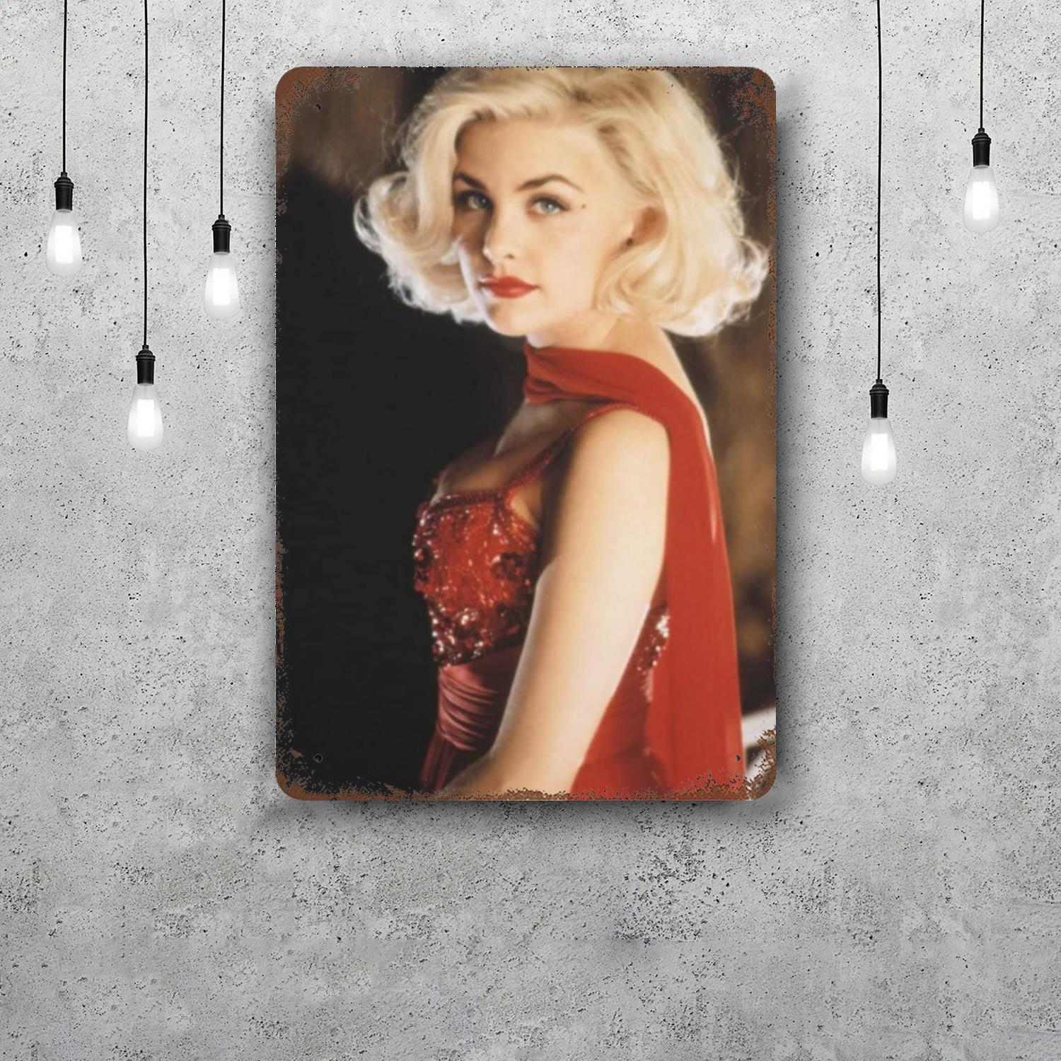 

Sherilyn Fenn Retro Vintage Tin Sign Poster Decorative Plaque Metal Plate Wall Decor 20x30cm（7.8x11.8inch）