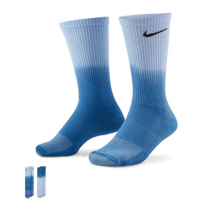 

2 пары носков с круглым вырезом синего цвета с эффектом омбре Nike Everyday plus