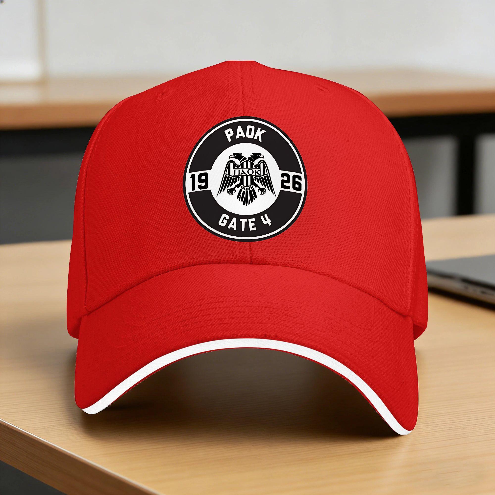PAOK Gate Casual Baseball Cap Outdoor Gym Trucker Hat Summer Sun Visor Snapback Cap One Size