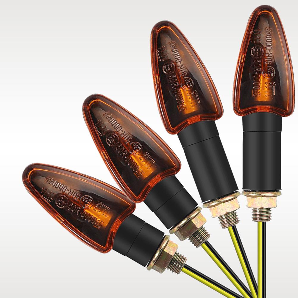 2PCS Super Bright Motorcycle Turn Signal Indicators Lights Front Rear Brake Lights Waterproof For DC12V Motorbike Scooter Quad Cruiser Off Road