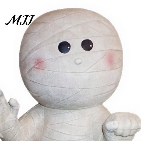 Holiday Atmosphere Decor Halloween Mummy Statue, Resin Spooky Glowing Figurine for Indoor Outdoor Decor, Cool Figurines LED Creepy Party Ornament