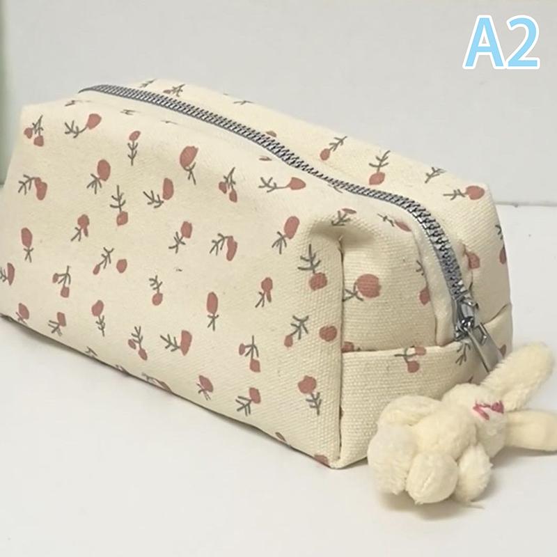 1 Stück Mädchen Federmäppchen mit großer Kapazität Cartoon Blumenmuster Stifteetui Multifunktionaler Organizer Schüler Schreibwaren
