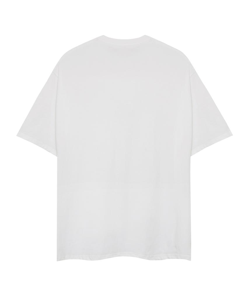 STANDARDERROR 87-Stan324 Triple Noise Star Crack Solid Short Sleeve T-Shirt (2 Colors)