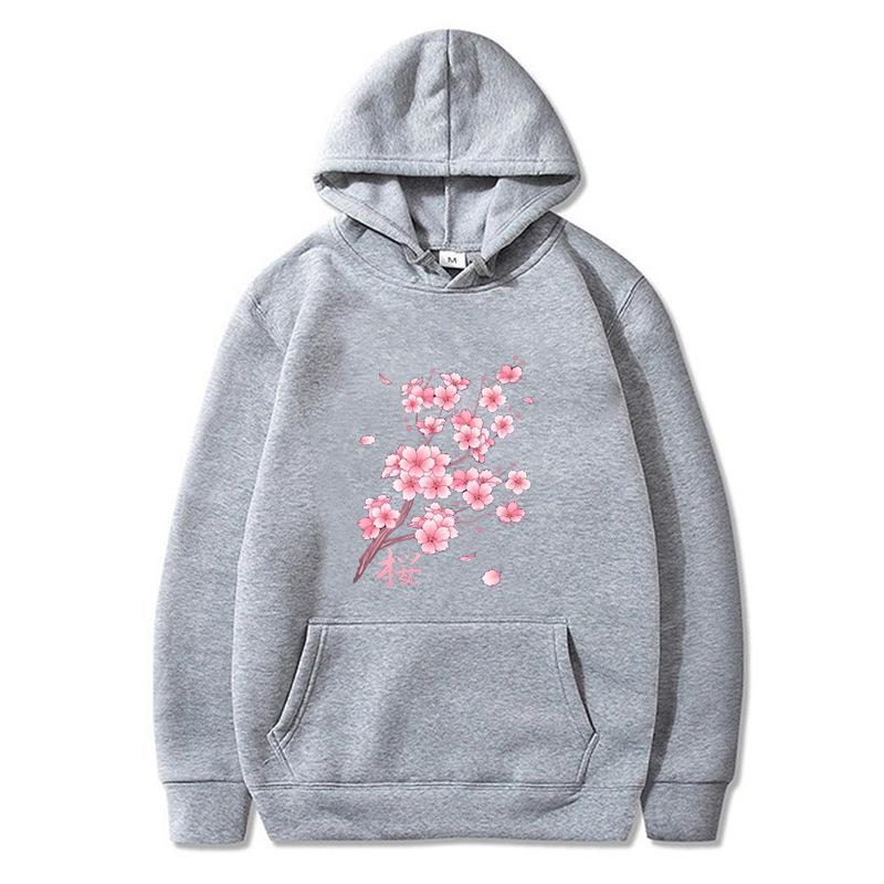 Hoodies Long Sleeve Sakura Kawaii Keep Warm Swea