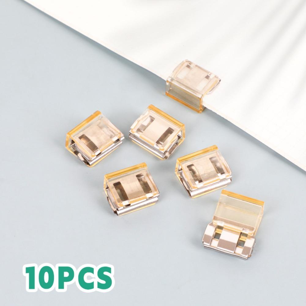 Morandi Color Letter Paper Clip Transparent Test Paper File Folder Push Clip  School Office