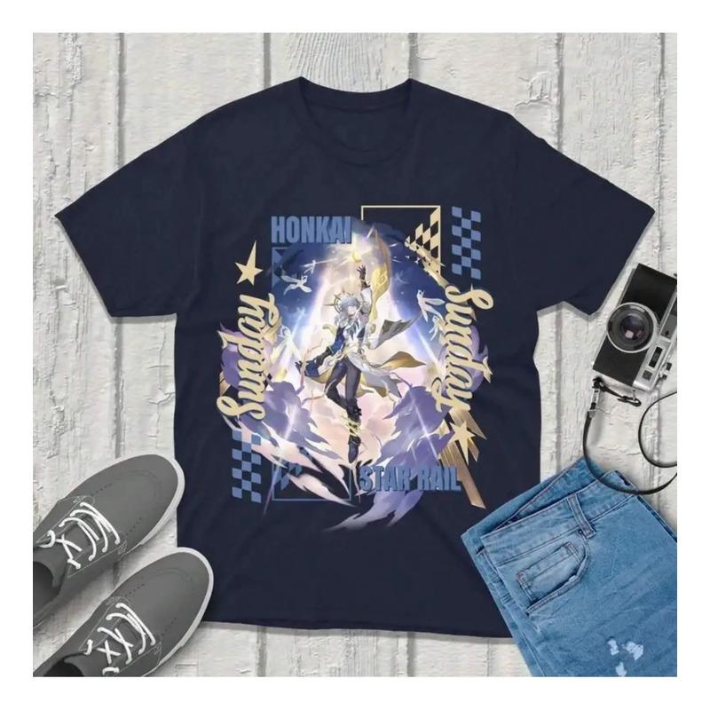 Camiseta Sunday Honkai Star Rail Con Estampado Sunday Graphi S разноцветный