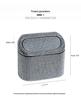 Rhinestone Car Trash Can - Flip-Top Hanging Interior Storage Bin