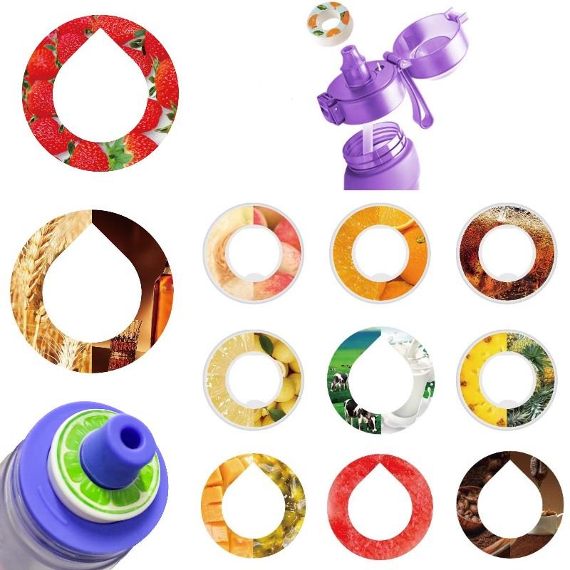 Creative Air Up Water Bottle Tritan Taste Pod Fruit Fragrance Flavor Peach Cola
