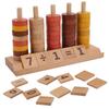 Children Wooden Blocks and Rings Stacking Toys Number Counting Learning Education Toy