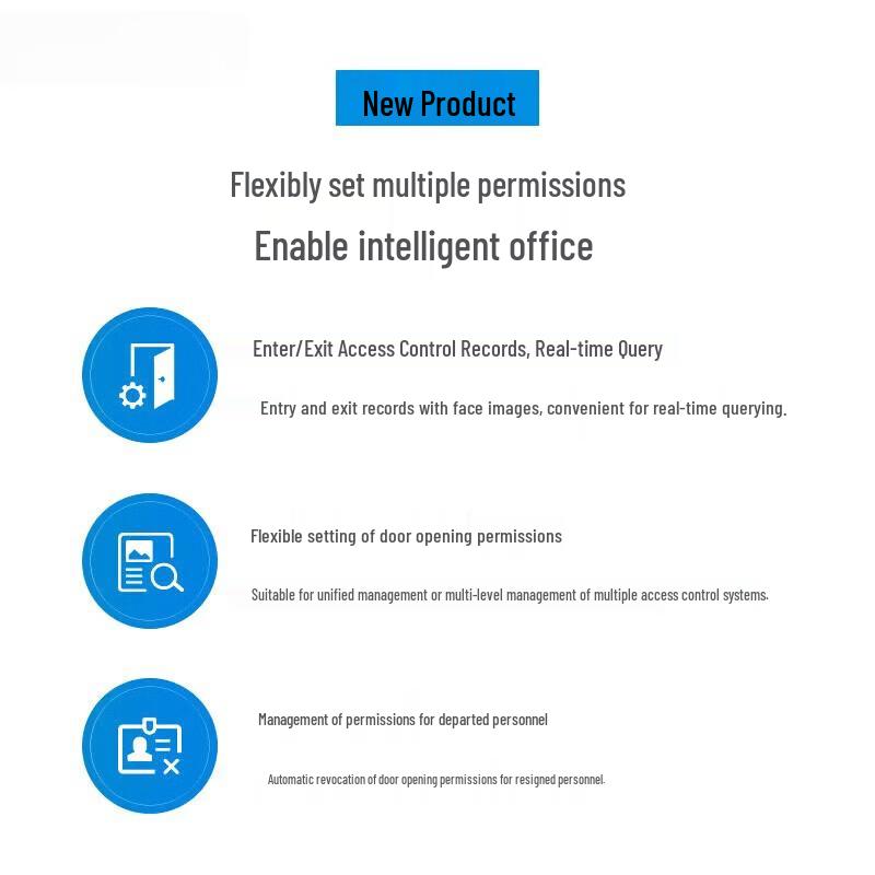 DingTalk D2 Smart Facial Recognition Access Control System CN plug (adapter included)