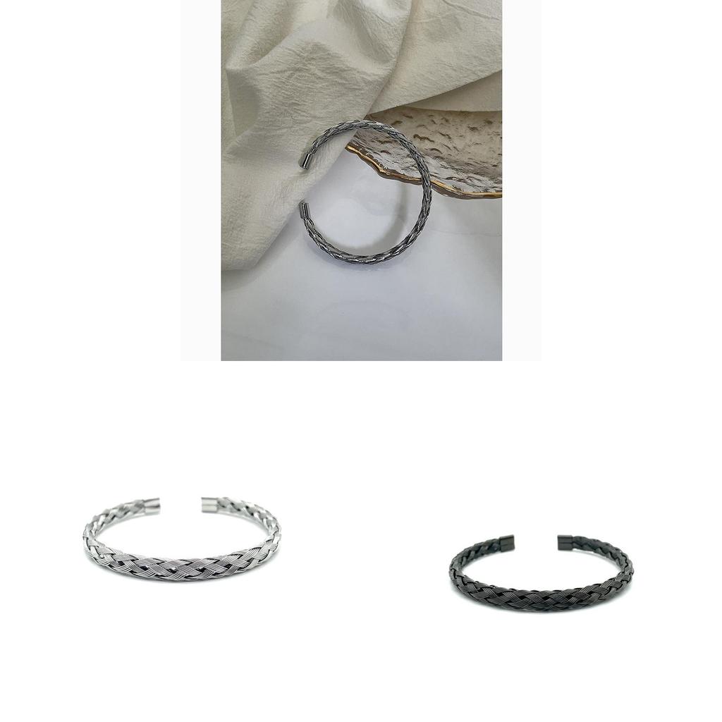 Titanium Steel Minimalist Cuff Bracelet For Unisex Fashion Accessories And Casual Wear