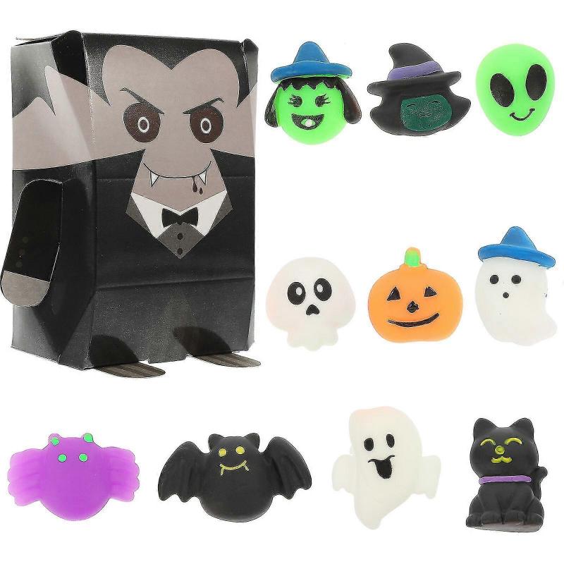 10pcs Halloween Toys Halloween Squeeze Toys Party Prank Toys Stress Reliever Anxiety Toys (random Style)