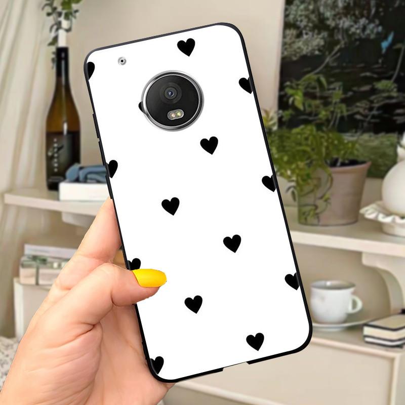 Case For Motorola Moto G5 Plus Cover XT1684 XT1685 XT1687 XT1686 Funda Cute Cat Phone Case For Moto G5 Plus G5Plus Soft Coque