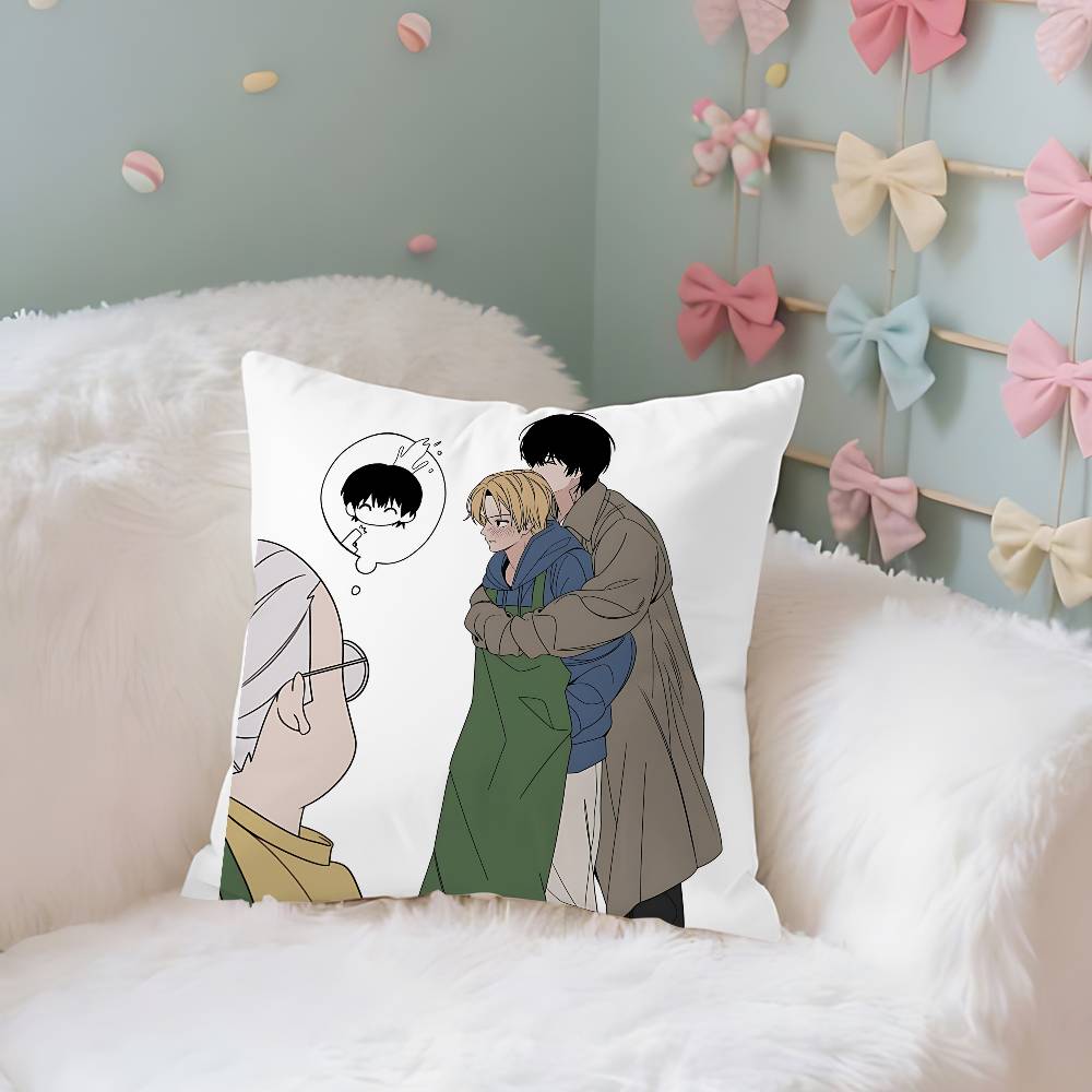 Nagumo And Shin Case Plush Fabric Soft Pillowcase Double Sided Print Cushion Cover Household Gifts