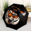 1pc Tiger Smoke Automatic Umbrella High Quality Canopy, Portable Folding Umbrella with, Ideal Gift for - Travel, Everyday, Formal Events, Stylish Acce
