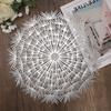 2/4PCS Dandelion Placemat for Dining Table PVC Plastic Hollow Coaster Table Bowl Mats Set Holiday Party Home Decor Wedding Party