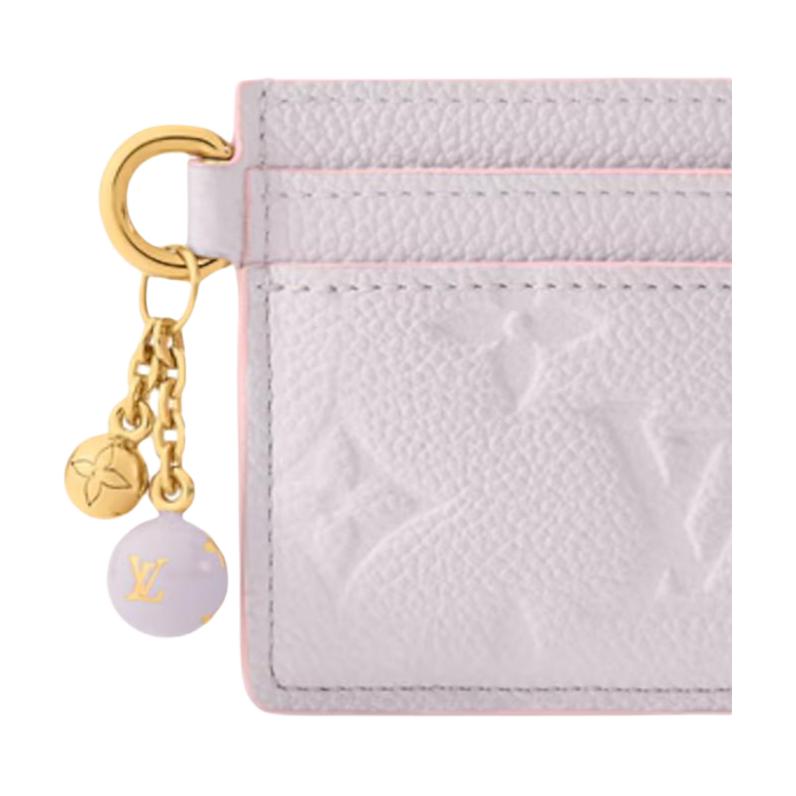 Louis Vuitton Monogram Leather Card Holder Women Accessories Lavender M29250