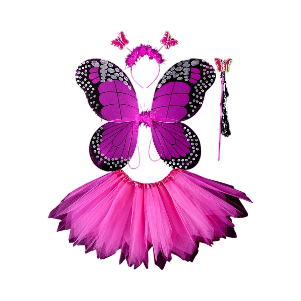 Kids' Glowing Butterfly Set - Skirt Wand Set