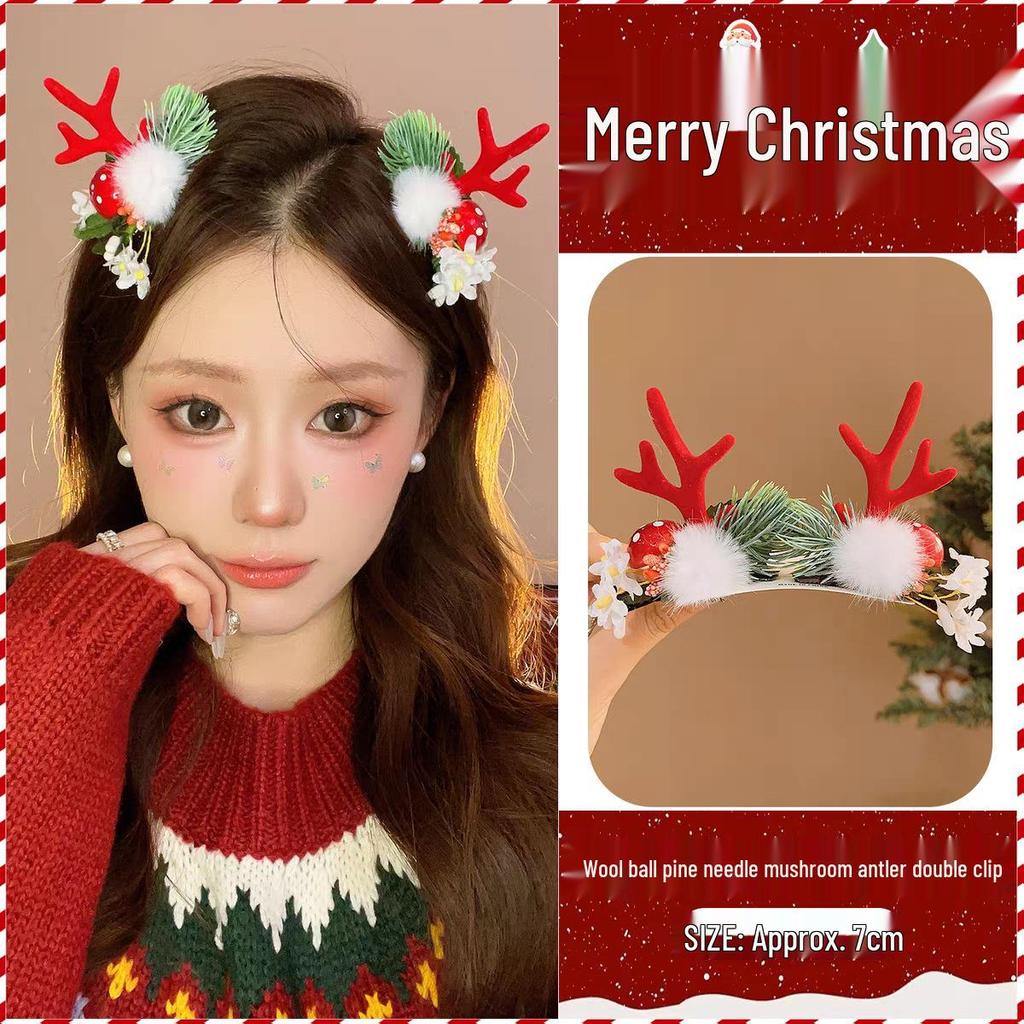 Christmas Reindeer Antler Hair Clips for Girls - Limited Edition