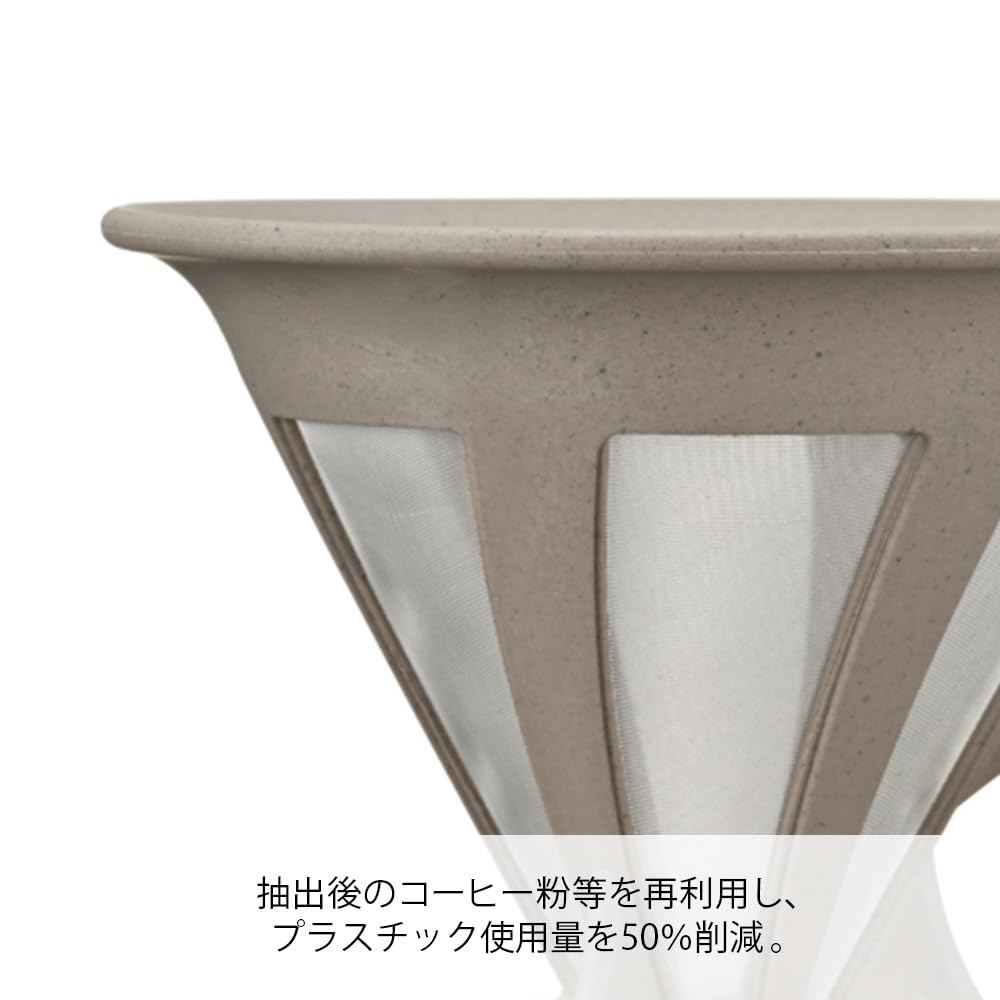 HARIO BATON Series Cafe Old Dripper BATON Coffee Stainless Steel Made in 02, Drip, 1-4 Cups, Mesh, Japan, BT-CFOD-02