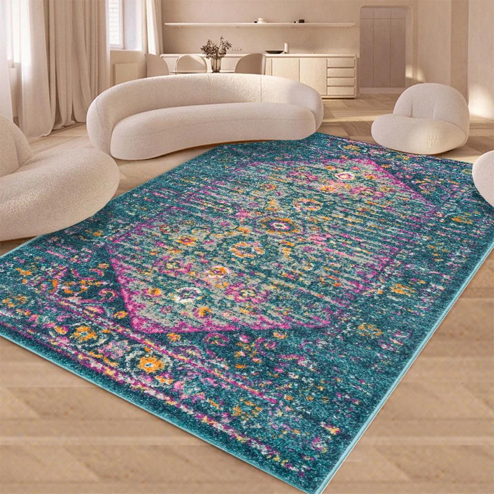 Bohemianischer Outdoor-Teppich für Anti-Schimmel, feuchtigkeitsbeständig und schmutzabweisend, Sommerterrasse, Campingmatten, Heimdekorations-Teppiche