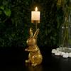 Resin Candlestick Ornament Delicate Easter Decoration Easter Ornament Candle Stand  Room Party
