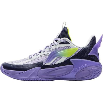 Li Ning Kinder Wind Shadow 2.0 V2 Bequeme Leichte Langlebige Atmungsaktive Low Top Basketballschuhe Herren Sneaker Weiß Blau YKBV032-9