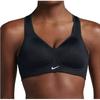 Nike Solid Color Logo Print Fixed Strap Sports Bra Women Underwear Black 833288-010