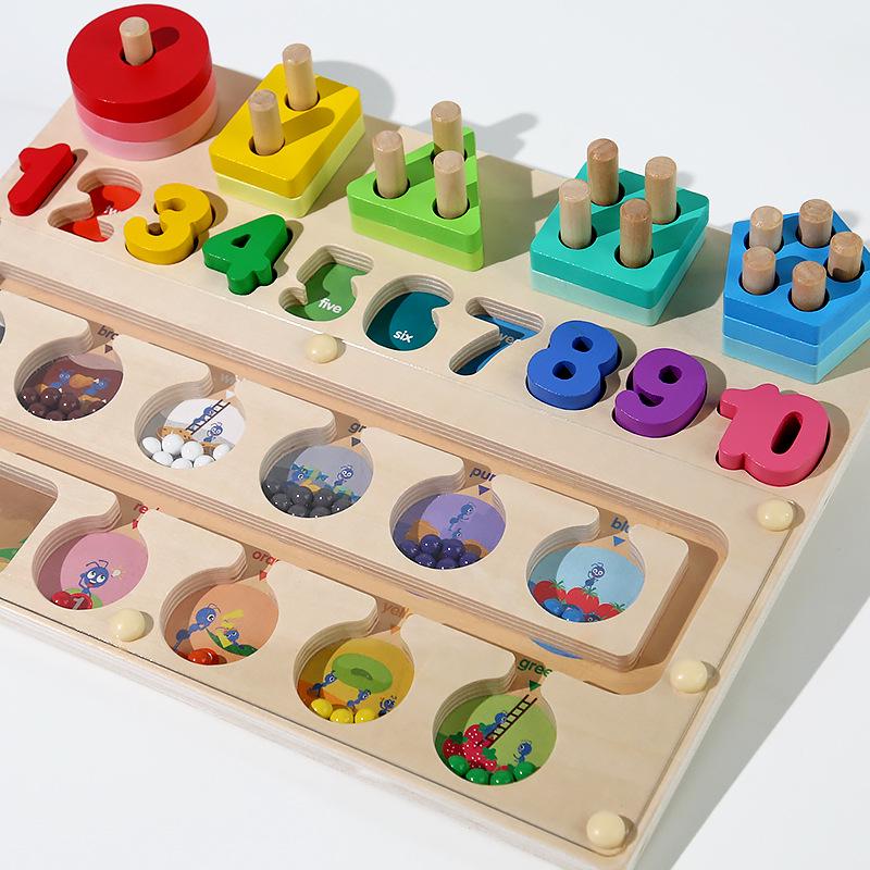 Children s Magnetic Wooden Counting & Sorting Board Toy