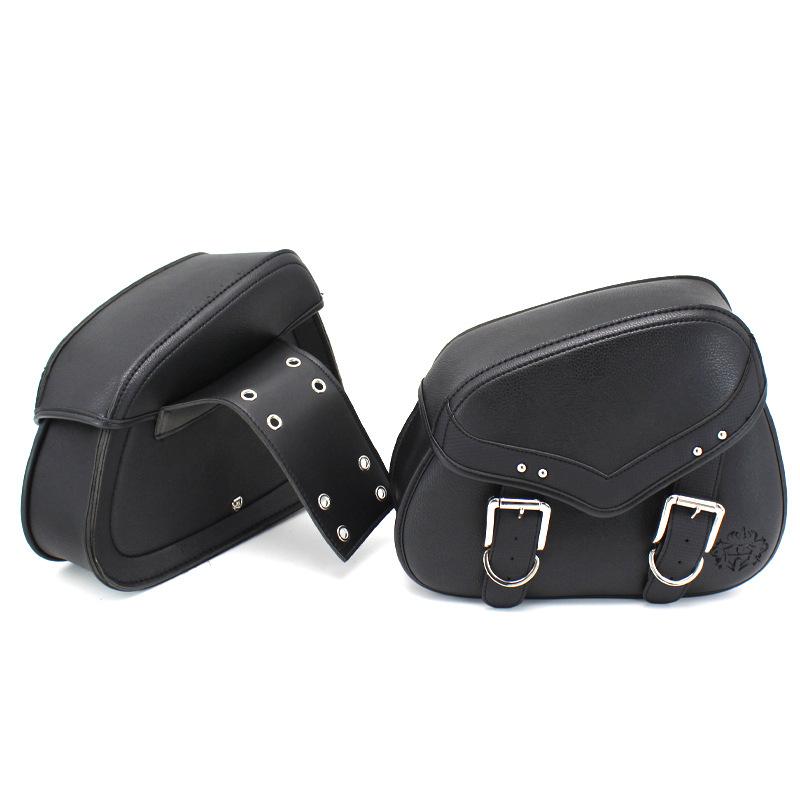 

Harley Crown Prince Benda модифицированная седельная сумка в стиле ретро + аксессуары для электромобилей для мотоциклов, боковая сумка, боковая коробка, непромокаемая 32.5cmx10cmx25cm чёрный