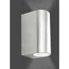 Kinkiet Ogrodowy Zewnętrzny Elewacyjny Boston 2Xgu10 Ip44 Inox Goldlux