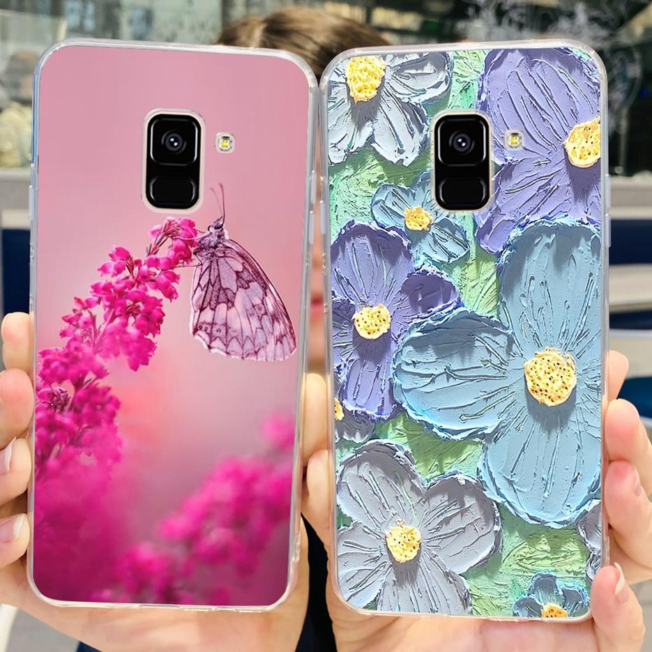 For Samsung Galaxy A8 Plus 2018 Case SM-A730F Luxury Painted Cover Soft Silicone Phone Case For Samsung A8 2018 A530F A8+ Fundas